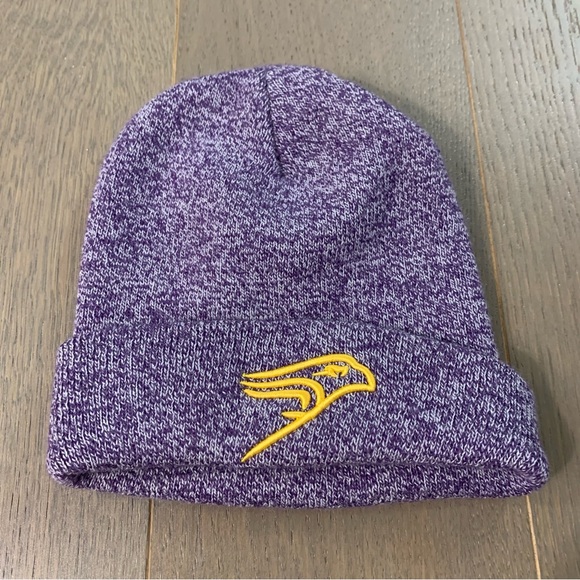 Wilfred Laurier University Purple & Gold Winter Toque Hat - Picture 1 of 2